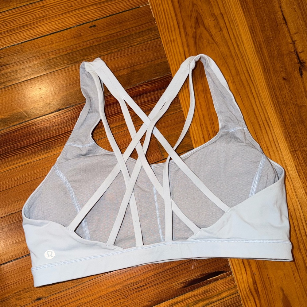 Lululemon Free to Be Serene Sports Bra Size 10 Blue - Picture 4 of 11